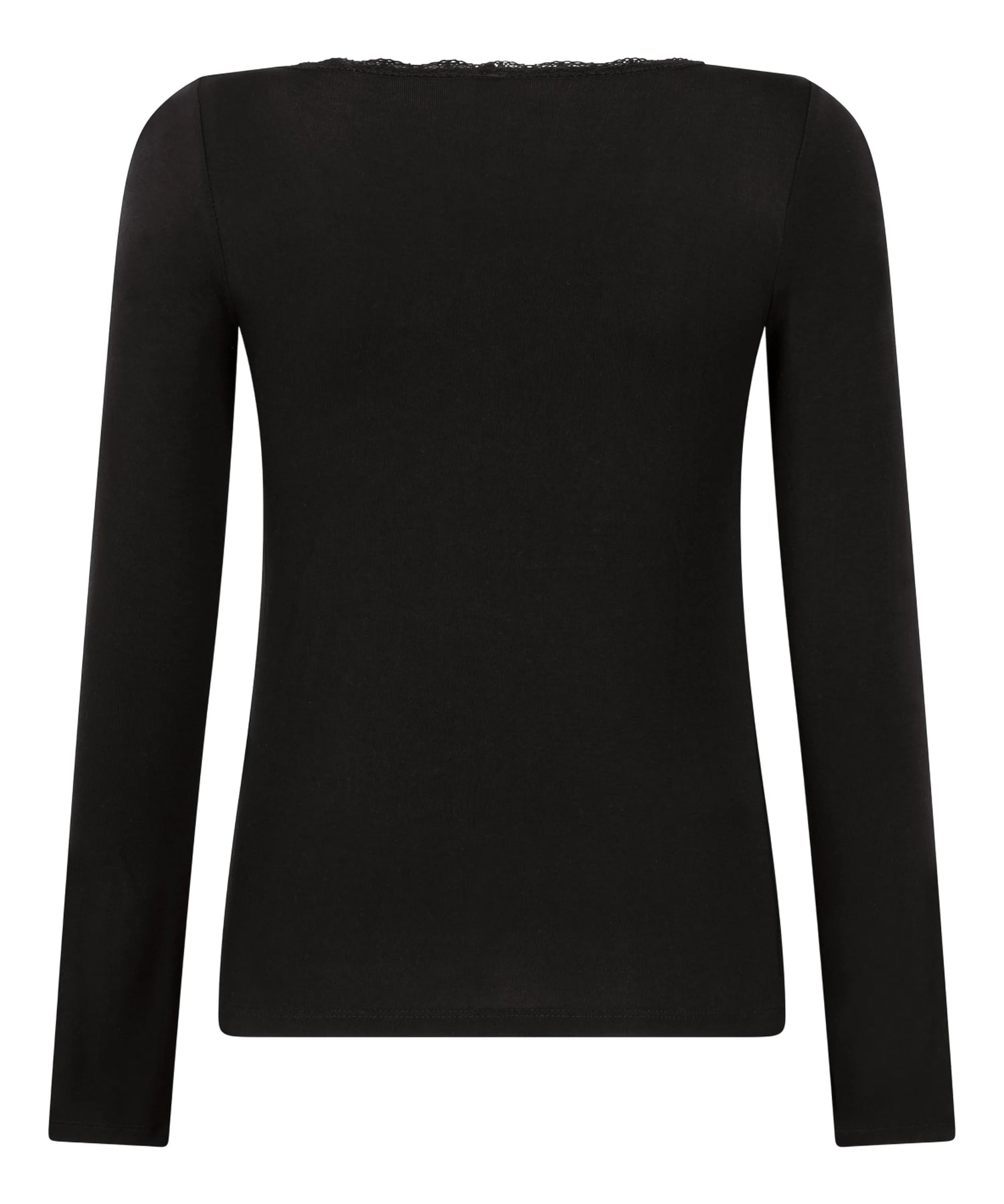 Hunkemoller_Black_Longsleeved Jersey Pyjama Top_303574_Black_06