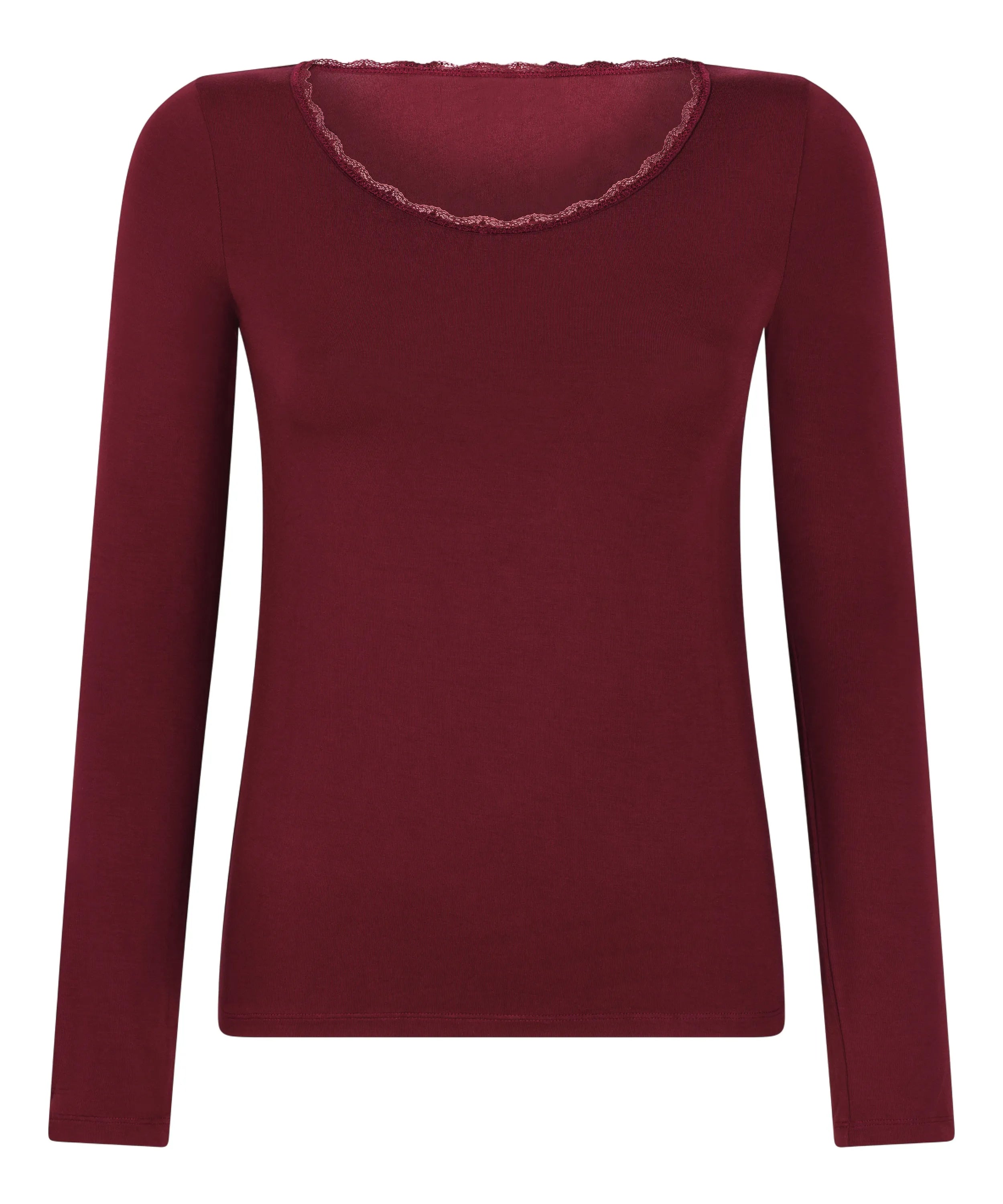 Hunkemoller_Purple_Longsleeved Jersey Pyjama Top_303575_Windsor Wine_05