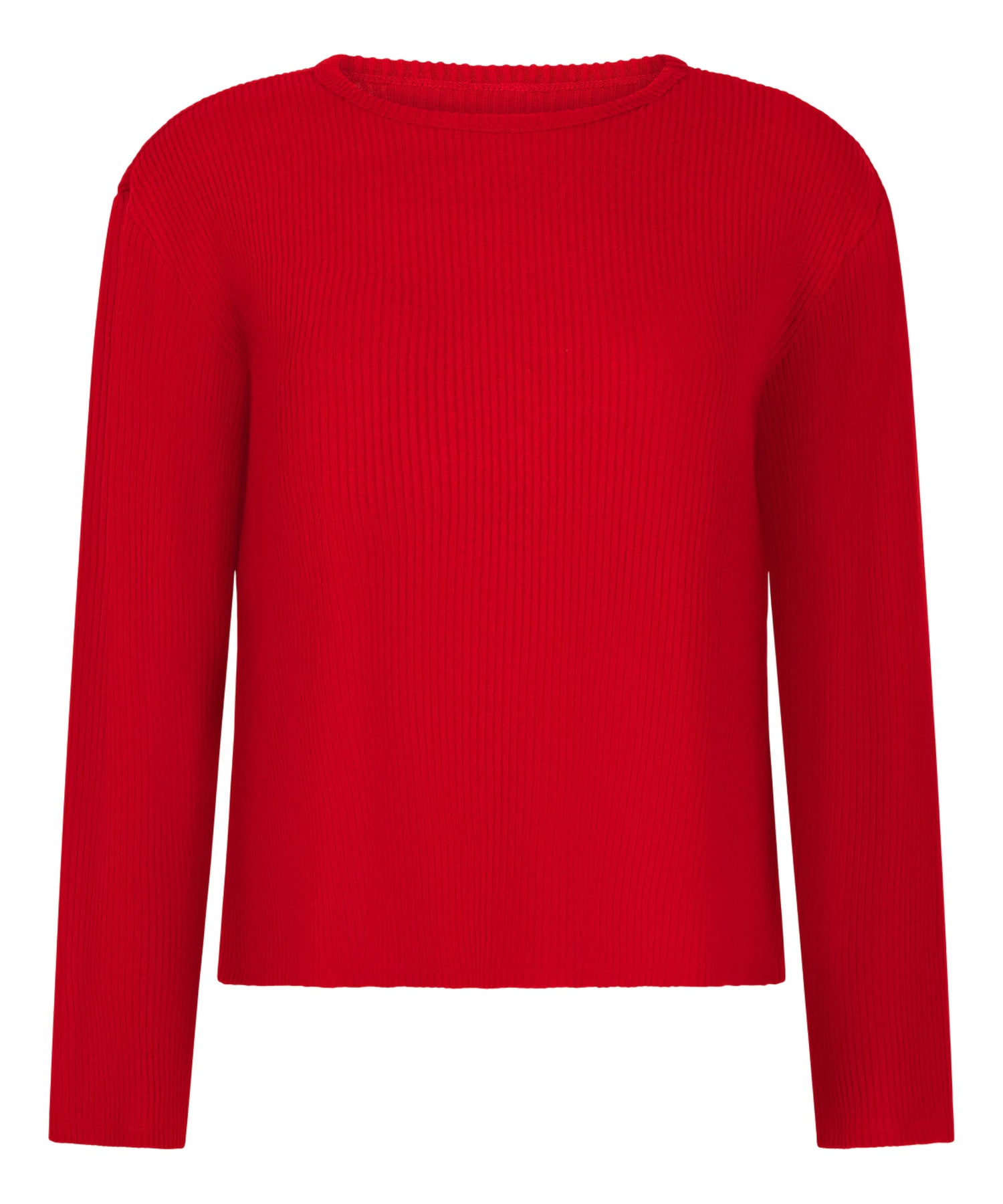 Hunkemoller_Red_Jersey Long-Sleeved Pyjama Top_303578_Savvy Red_05