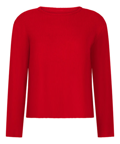 Hunkemoller_Red_Jersey Long-Sleeved Pyjama Top_303578_Savvy Red_05
