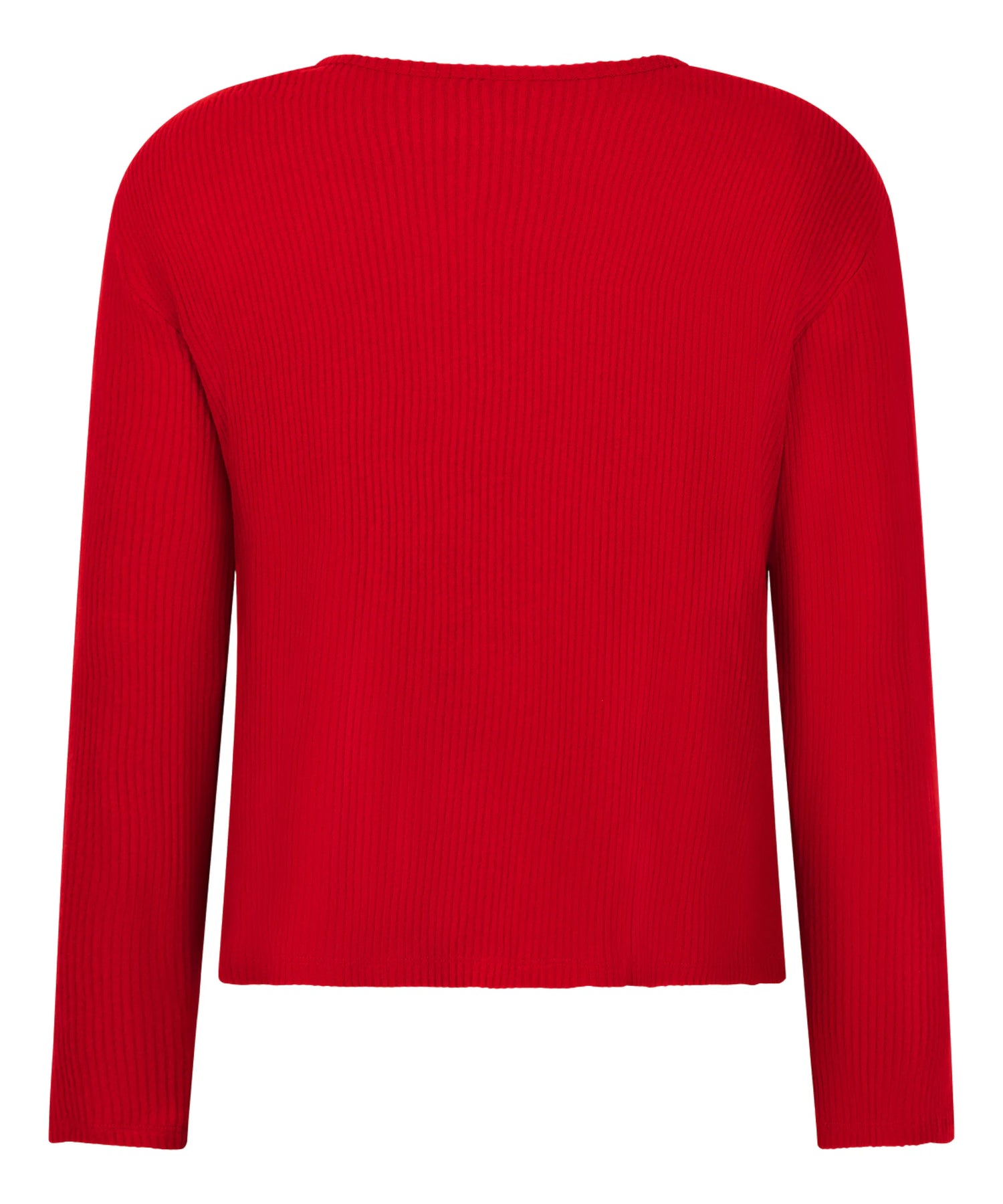 Hunkemoller_Red_Jersey Long-Sleeved Pyjama Top_303578_Savvy Red_06