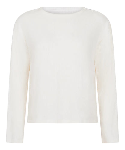 Hunkemoller_White_Jersey Long-Sleeved Pyjama Top_303579_Gardenia_05