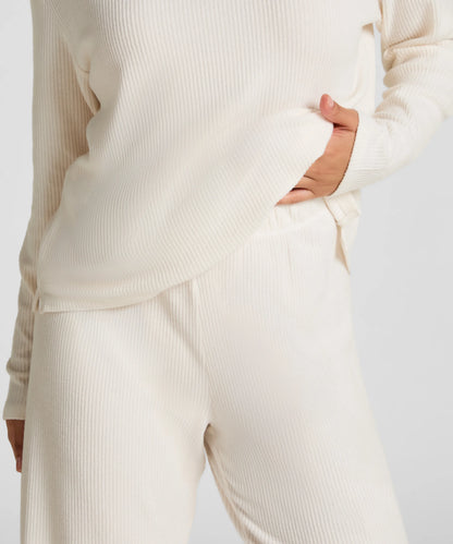 Hunkemoller_White_Brushed Jersey Trousers_303581_Gardenia_02