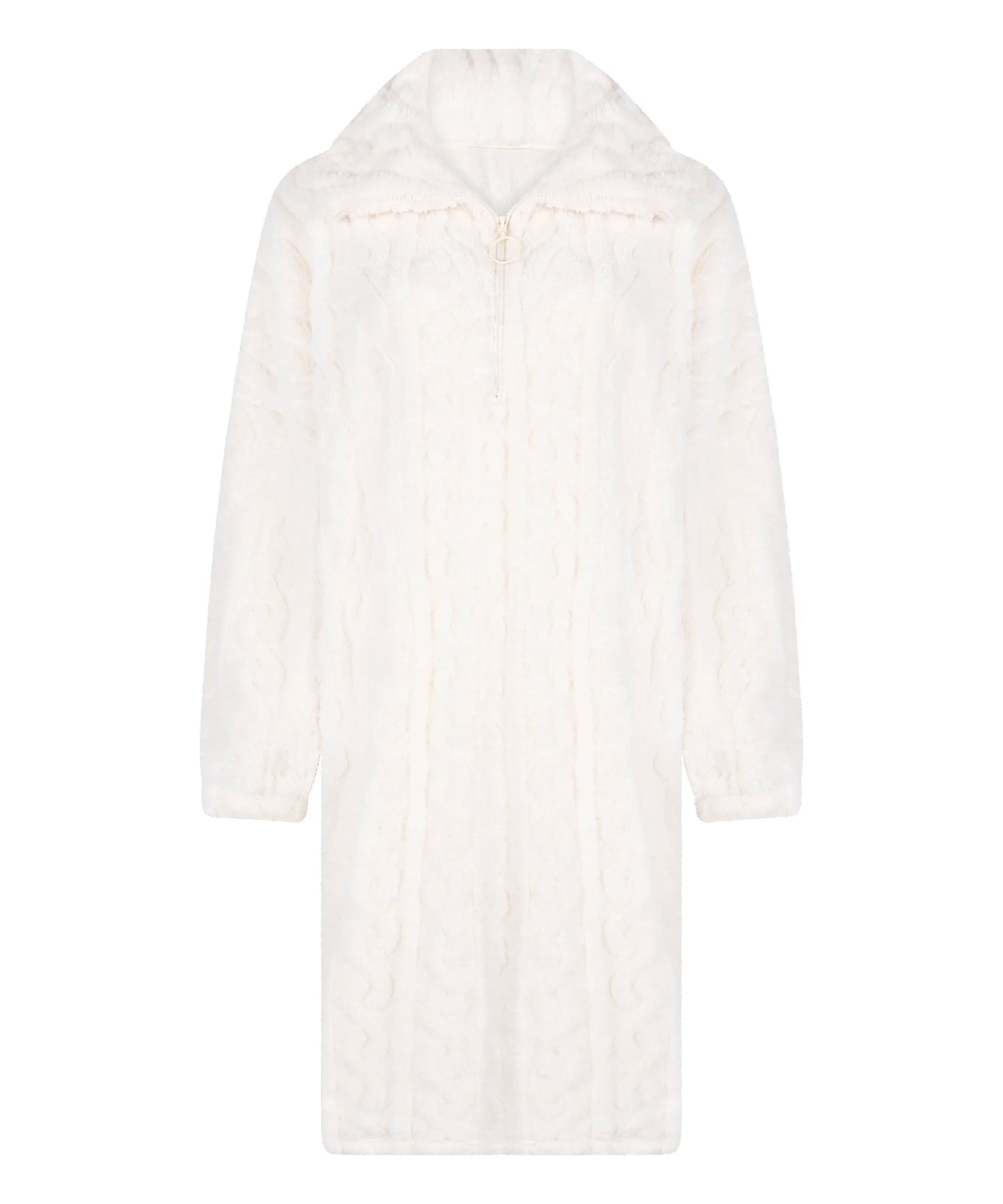 Hunkemoller_White_Poncho Cable Fleece_303584_Gardenia_04