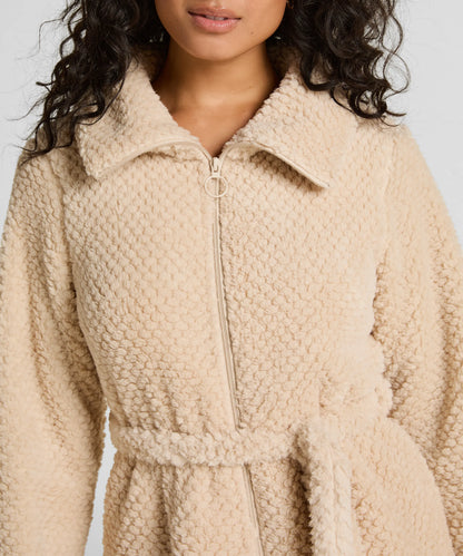 Hunkemoller_White_Robe Zip Up Fleece_303585_Whitecap Gray_02