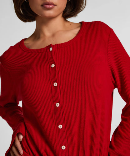 Hunkemoller_Red_Onesie Short Jersey Rib_303587_Savvy Red_02