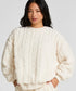 Hunkemoller_White_Top Cable Fleece_303590_Gardenia_01