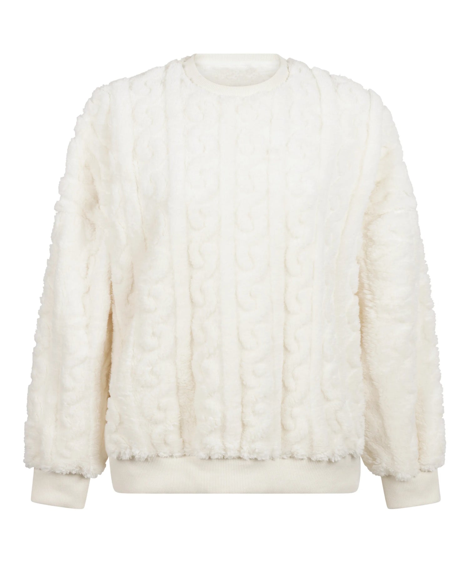 Hunkemoller_White_Top Cable Fleece_303590_Gardenia_05