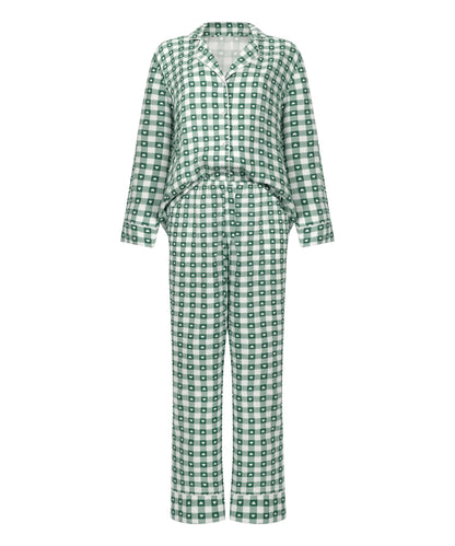 Hunkemoller_Green_Pyjamaset Twill_303610_Green Gables_05