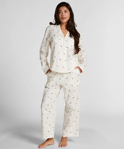 Hunkemoller_White_Pyjama Pant Mistletoe_303620_Gardenia_01