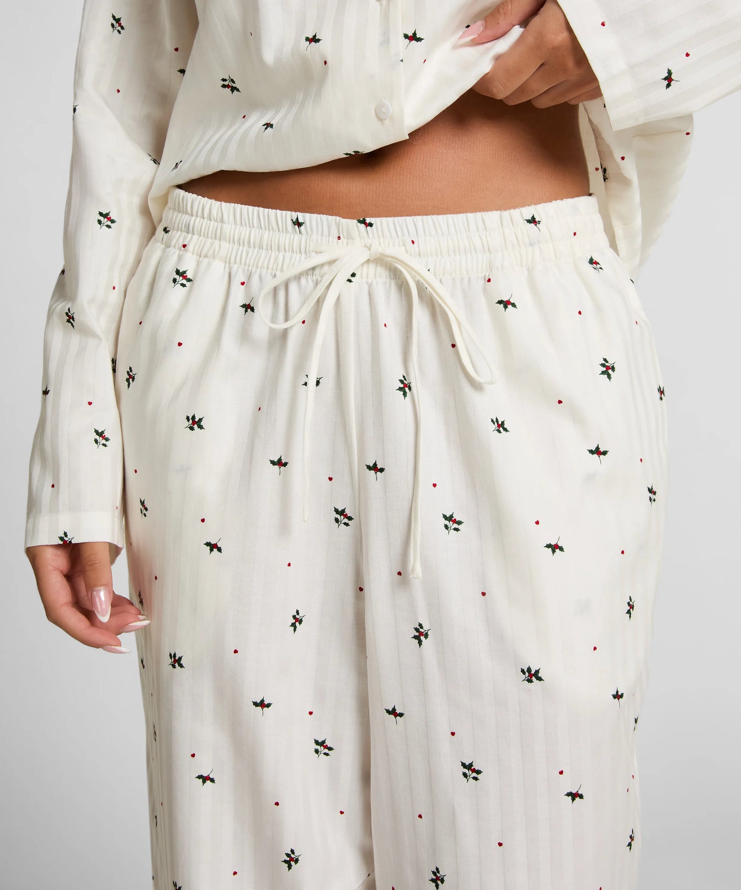 Hunkemoller_White_Pyjama Pant Mistletoe_303620_Gardenia_02