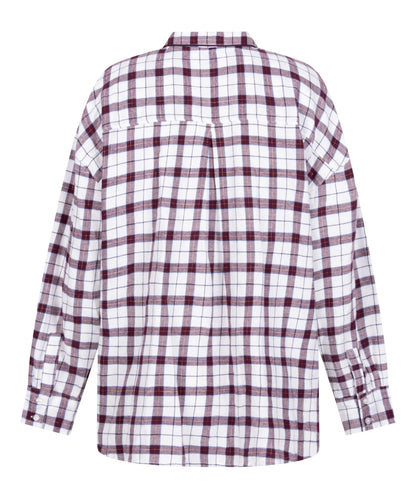 Hunkemoller_White_Flannel Pyjama Top_303623_Gardenia_08