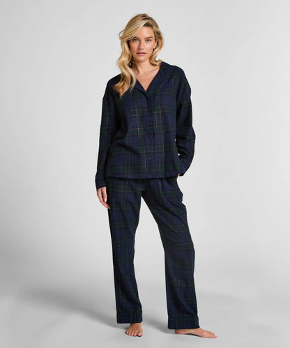 Hunkemoller_Blue_Flannel Pyjama Pants_303625_Naval Academy_01