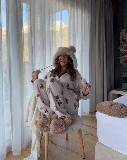 Hunkemoller_Beige_Jacket Flannel Twill Bear_303635_Gray Morn_06