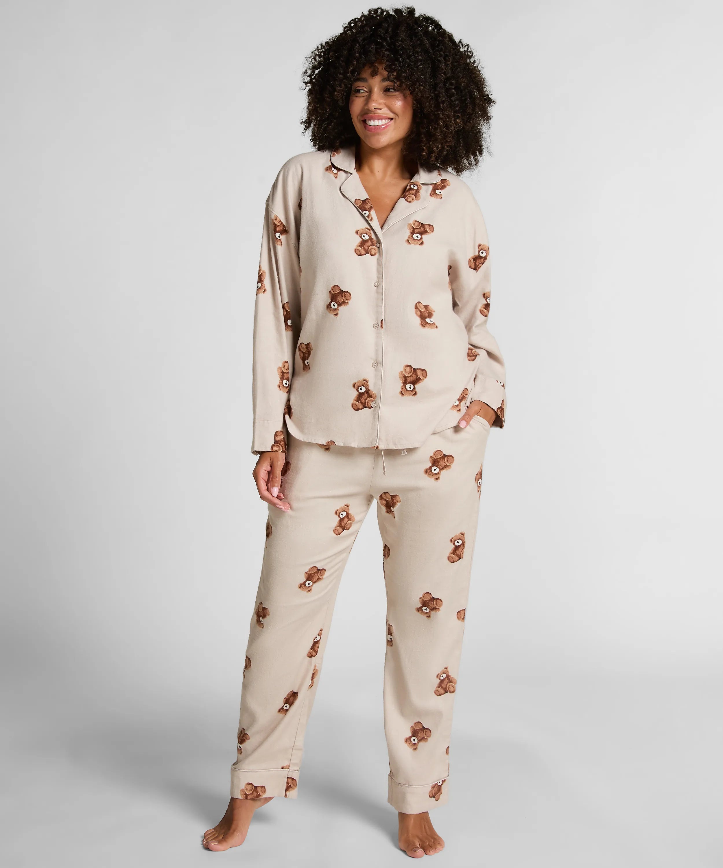 Hunkemoller_Beige_Pant Flannel Straight Bear_303636_Gray Morn_01