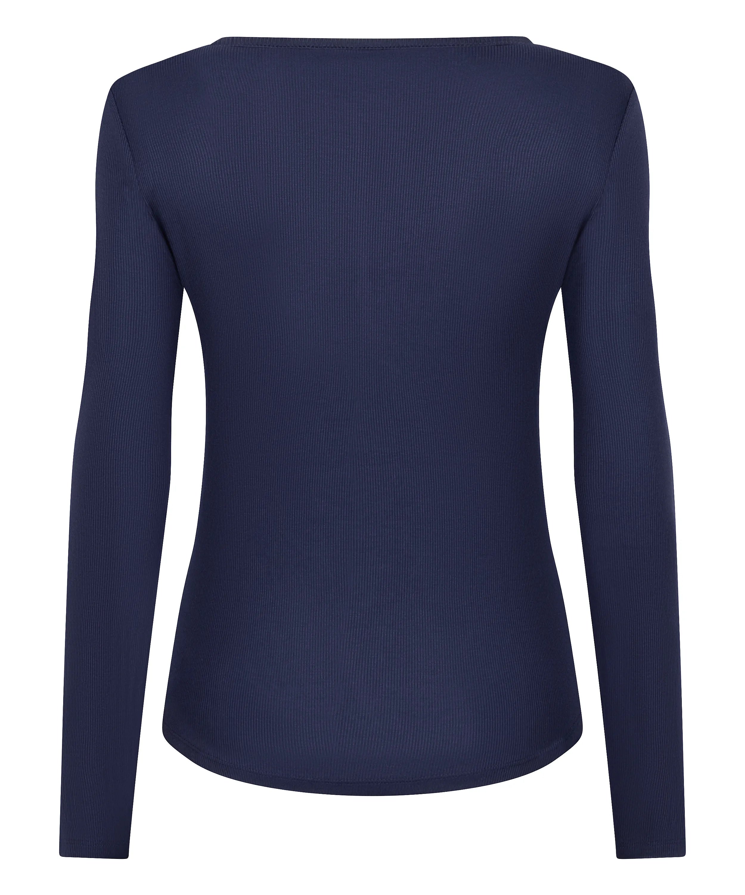 Hunkemoller_Blue_Longsleeved Pyjama Top Henley_303650_Naval Academy_06