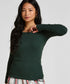 Hunkemoller_Green_Cotton Pyjama Top_303651_Green Gables_01