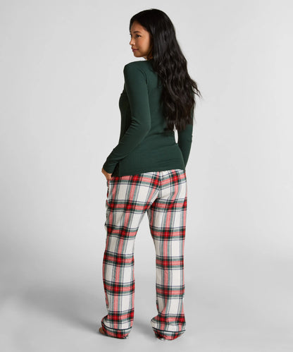 Hunkemoller_Green_Cotton Pyjama Top_303651_Green Gables_04