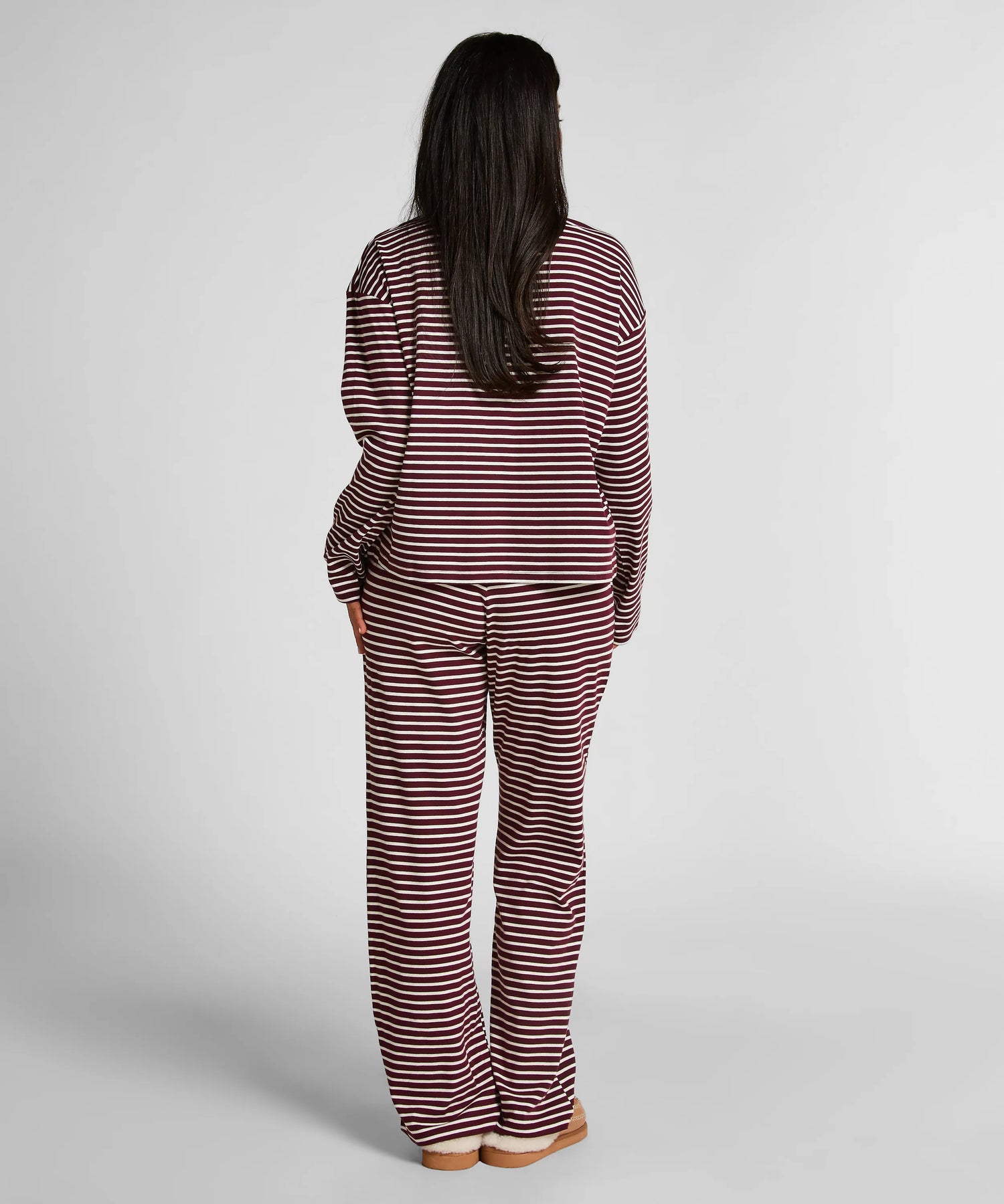 Hunkemoller_Purple_Pyjamaset Cotton Jersey_303652_Windsor Wine_03