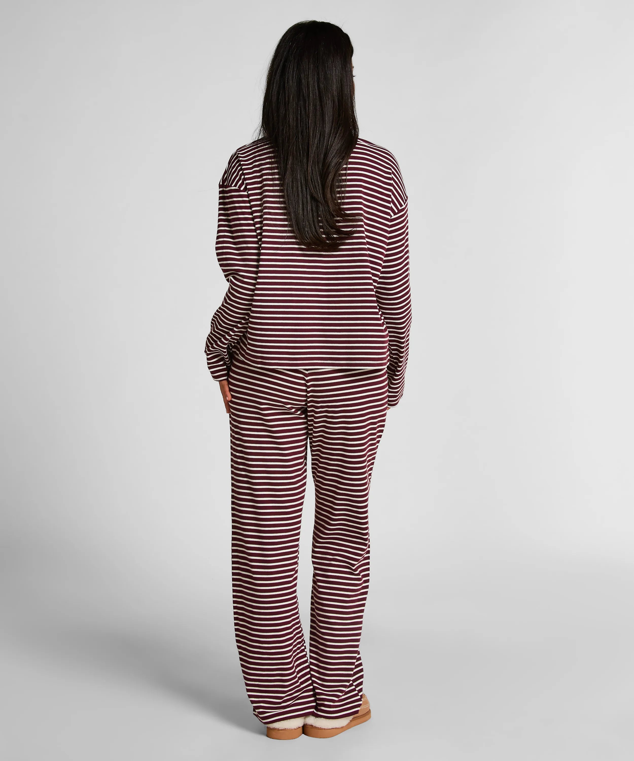 Hunkemoller_Purple_Pyjamaset Cotton Jersey_303652_Windsor Wine_03