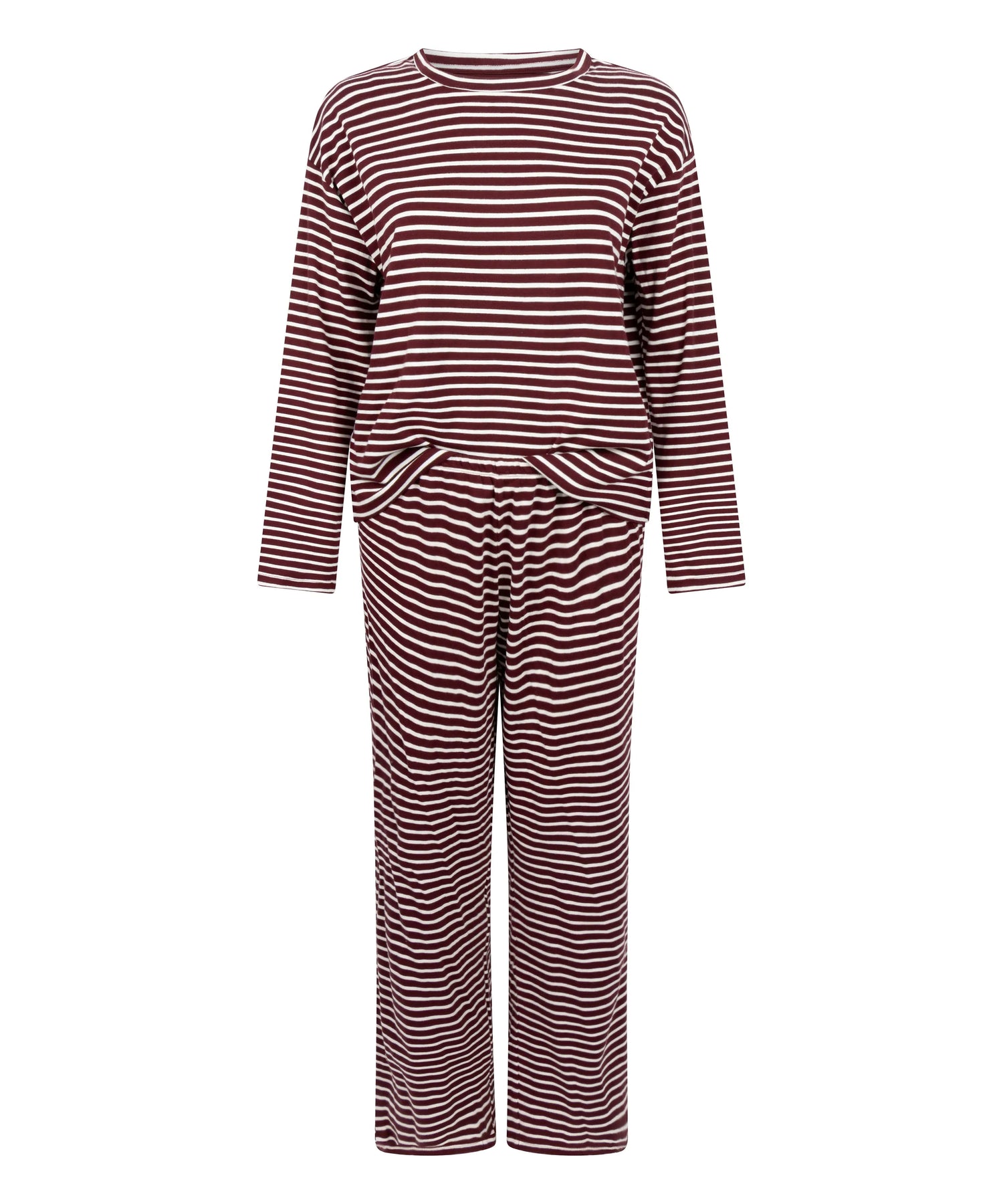 Hunkemoller_Purple_Pyjamaset Cotton Jersey_303652_Windsor Wine_04