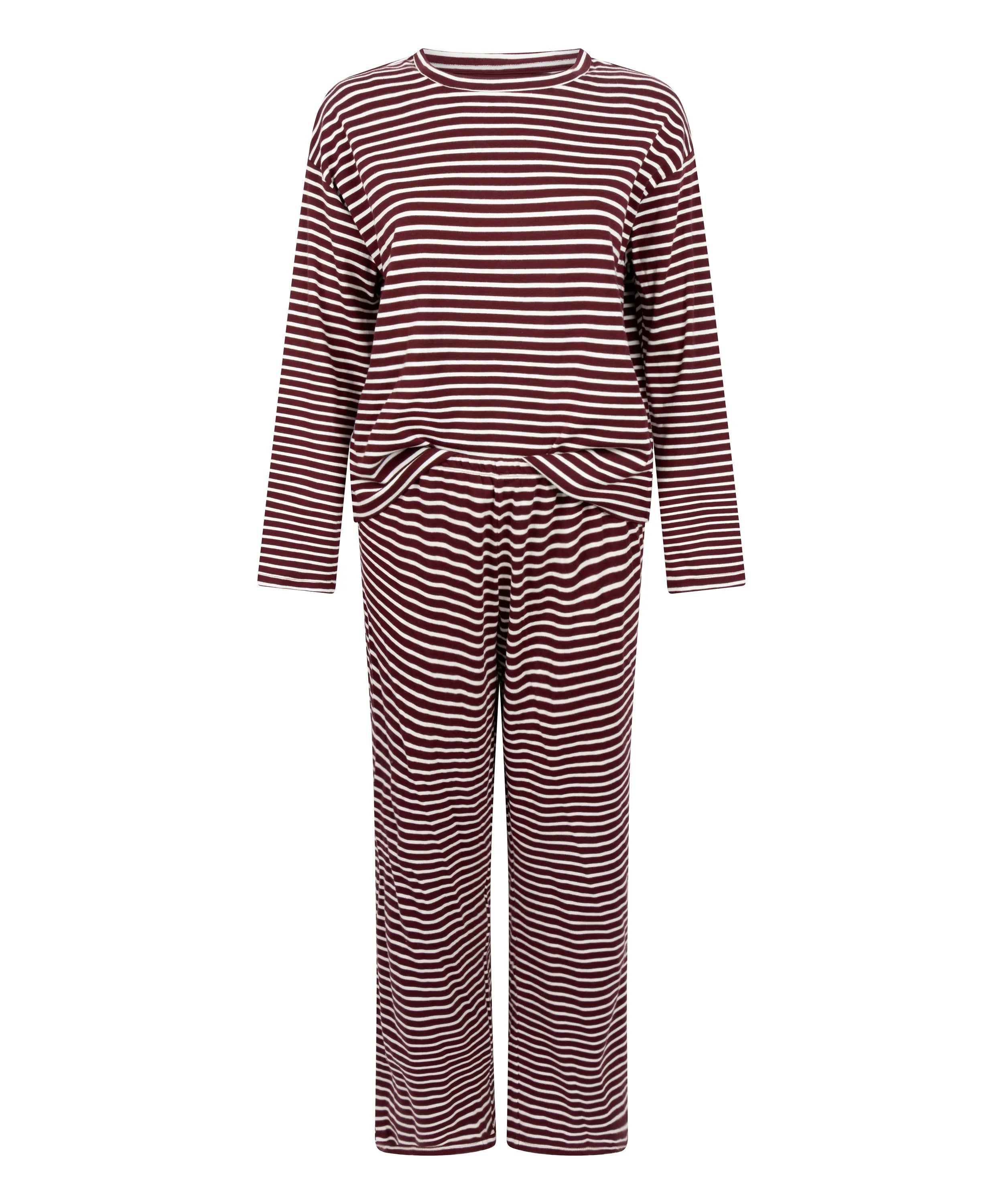 Hunkemoller_Purple_Pyjamaset Cotton Jersey_303652_Windsor Wine_04