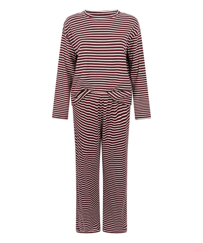 Hunkemoller_Purple_Pyjamaset Cotton Jersey_303652_Windsor Wine_04