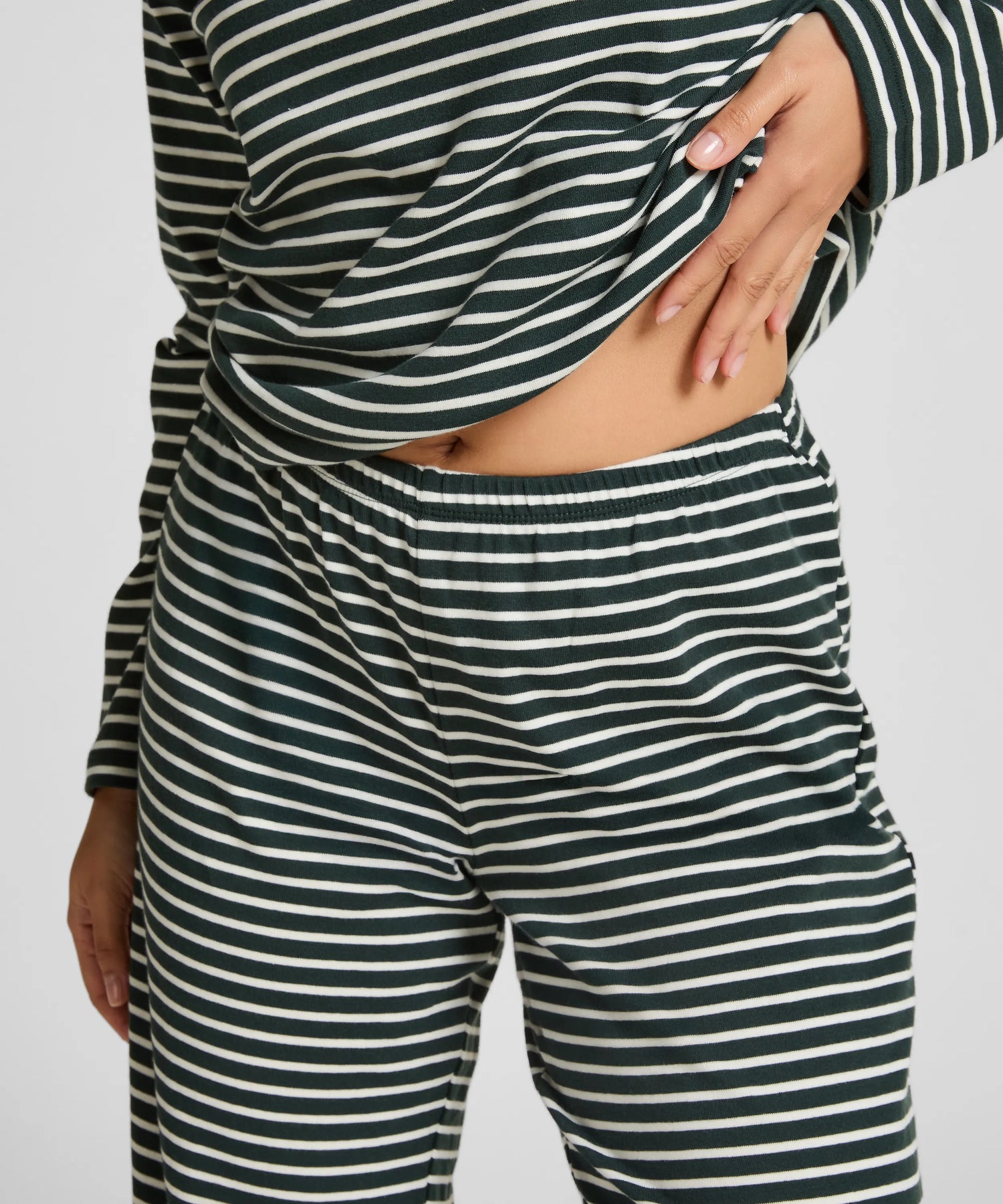 Hunkemoller_Green_Pyjamaset Cotton Jersey_303653_Green Gables_02