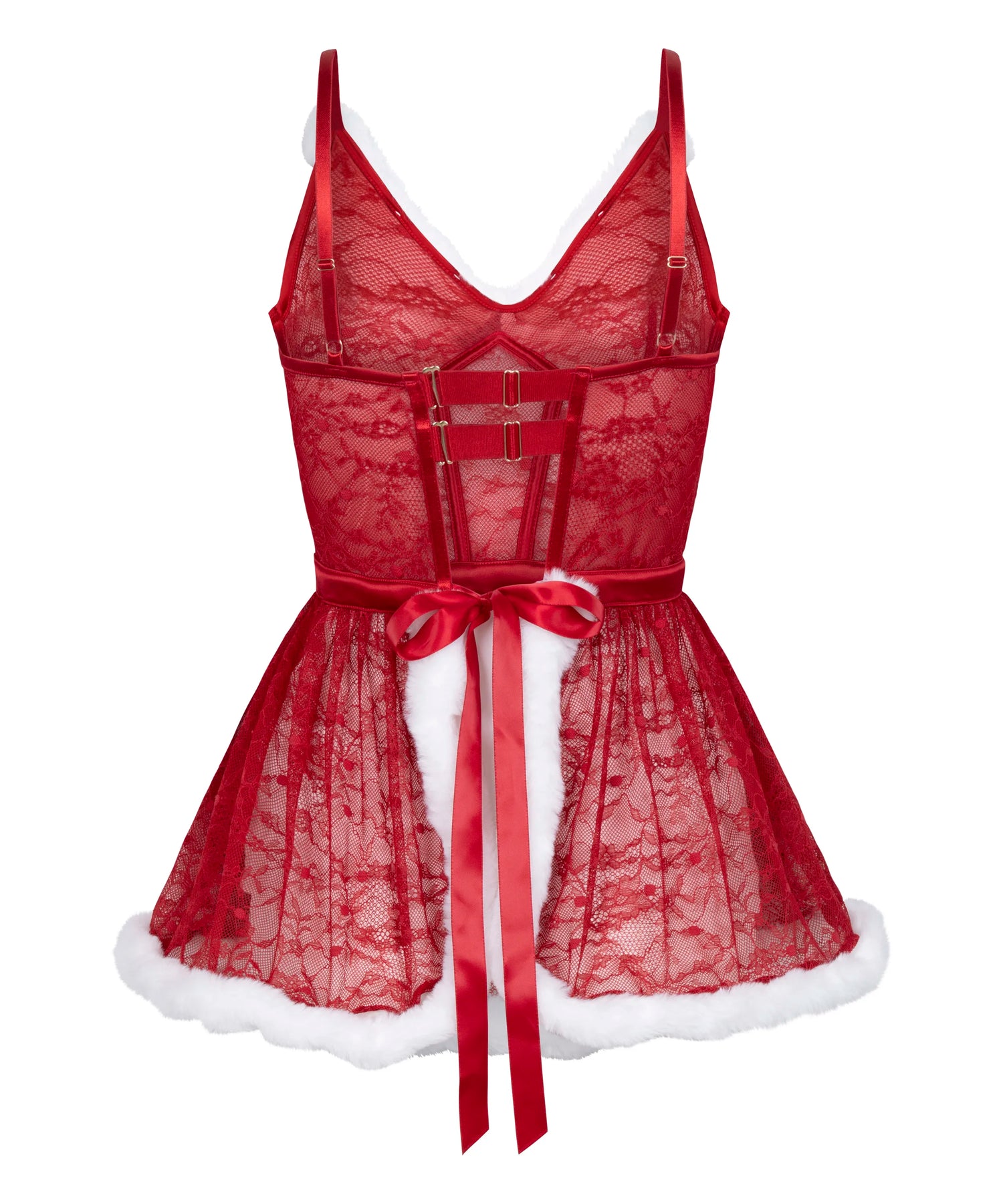 Hunkemoller_Red_Sexy Santa Wired Slip Dress in Different Cup Sizes_303655_Chili Pepper_05
