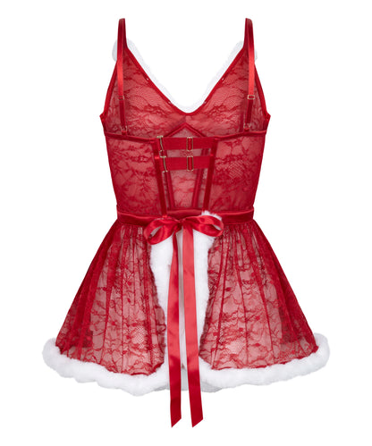 Hunkemoller_Red_Sexy Santa Wired Slip Dress in Different Cup Sizes_303655_Chili Pepper_05