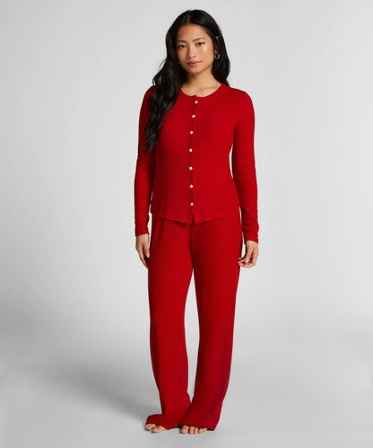 Hunkemoller_Red_Cardigan Ribbed Jersey_303657_Savvy Red_03