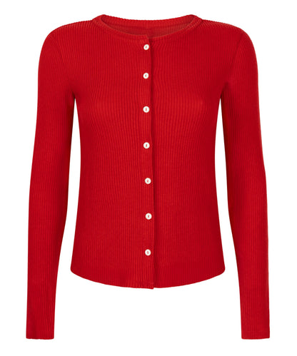 Hunkemoller_Red_Cardigan Ribbed Jersey_303657_Savvy Red_05