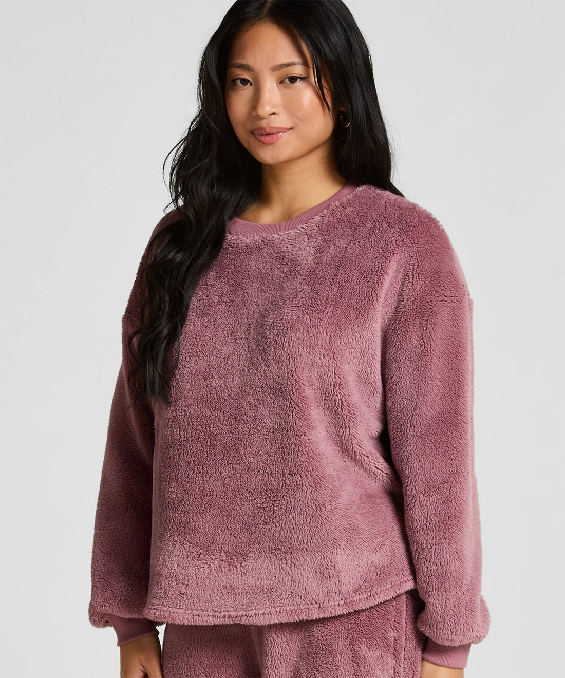 Hunkemoller_Pink_Longsleeved Top Fluffy Fleece_303660_Pink_01