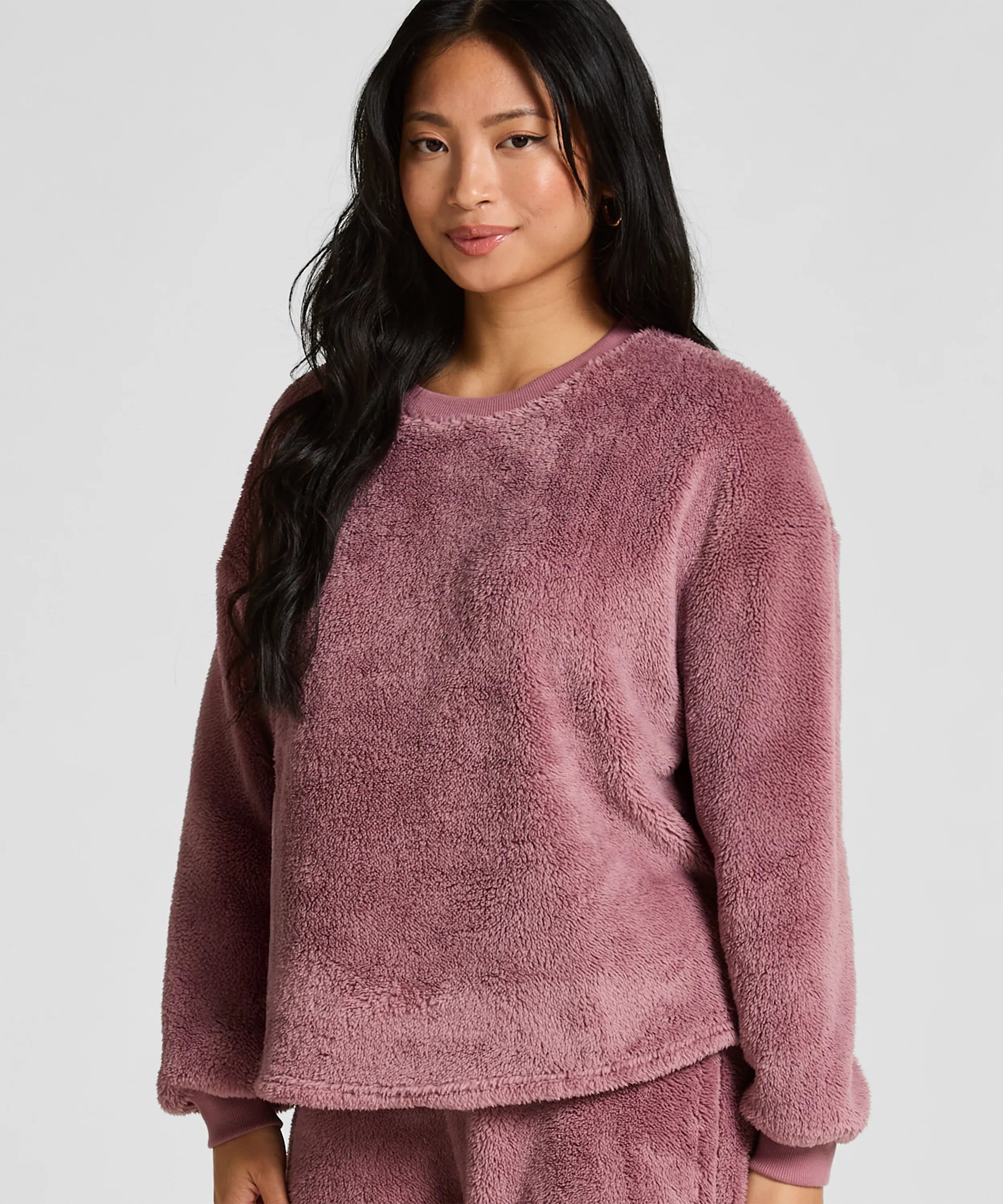 Hunkemoller_Pink_Longsleeved Top Fluffy Fleece_303660_Pink_01