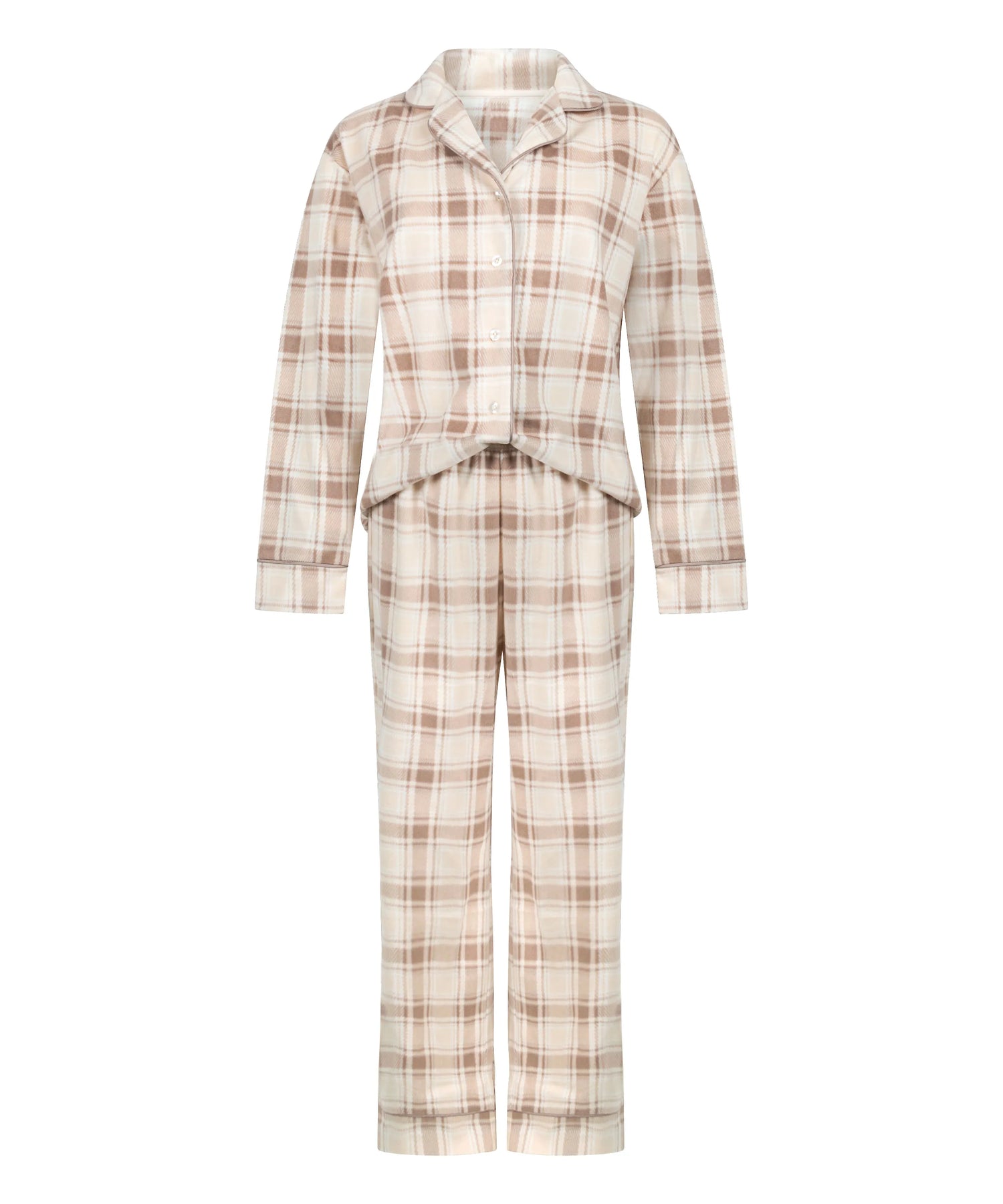 Hunkemoller_White_Pyjamaset Polar Fleece_303670_Whitecap Gray_07