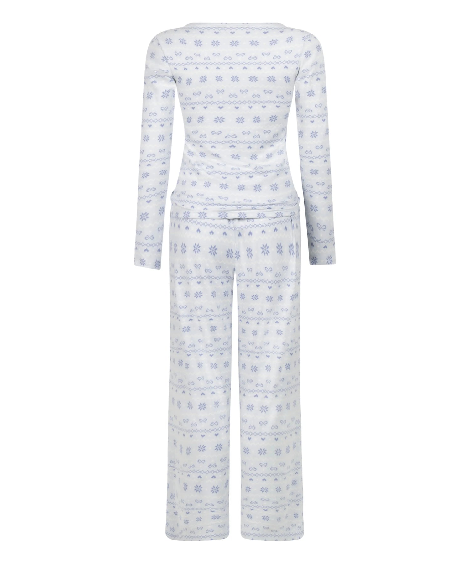 Hunkemoller_Blue_Pyjamaset Jersey Fairisle_303671_Blue Heron_05