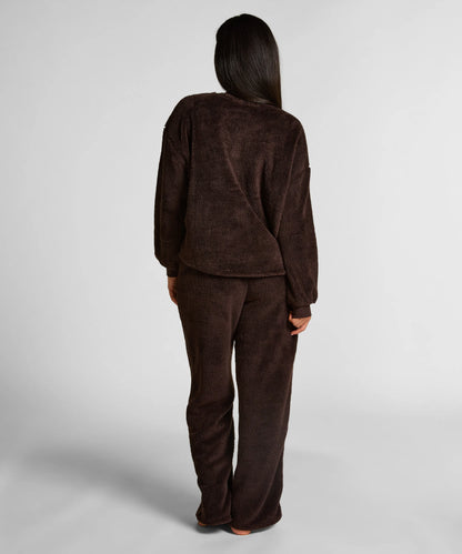Hunkemoller_Brown_Longsleeved Top Fluffy Fleece_303674_Cocoa Brown_04