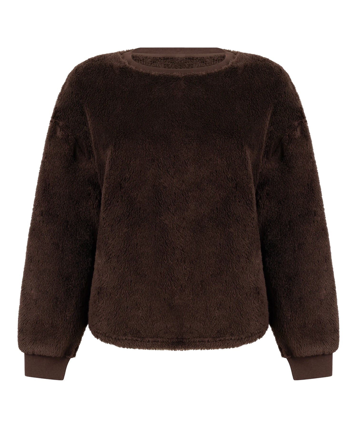 Hunkemoller_Brown_Longsleeved Top Fluffy Fleece_303674_Cocoa Brown_05