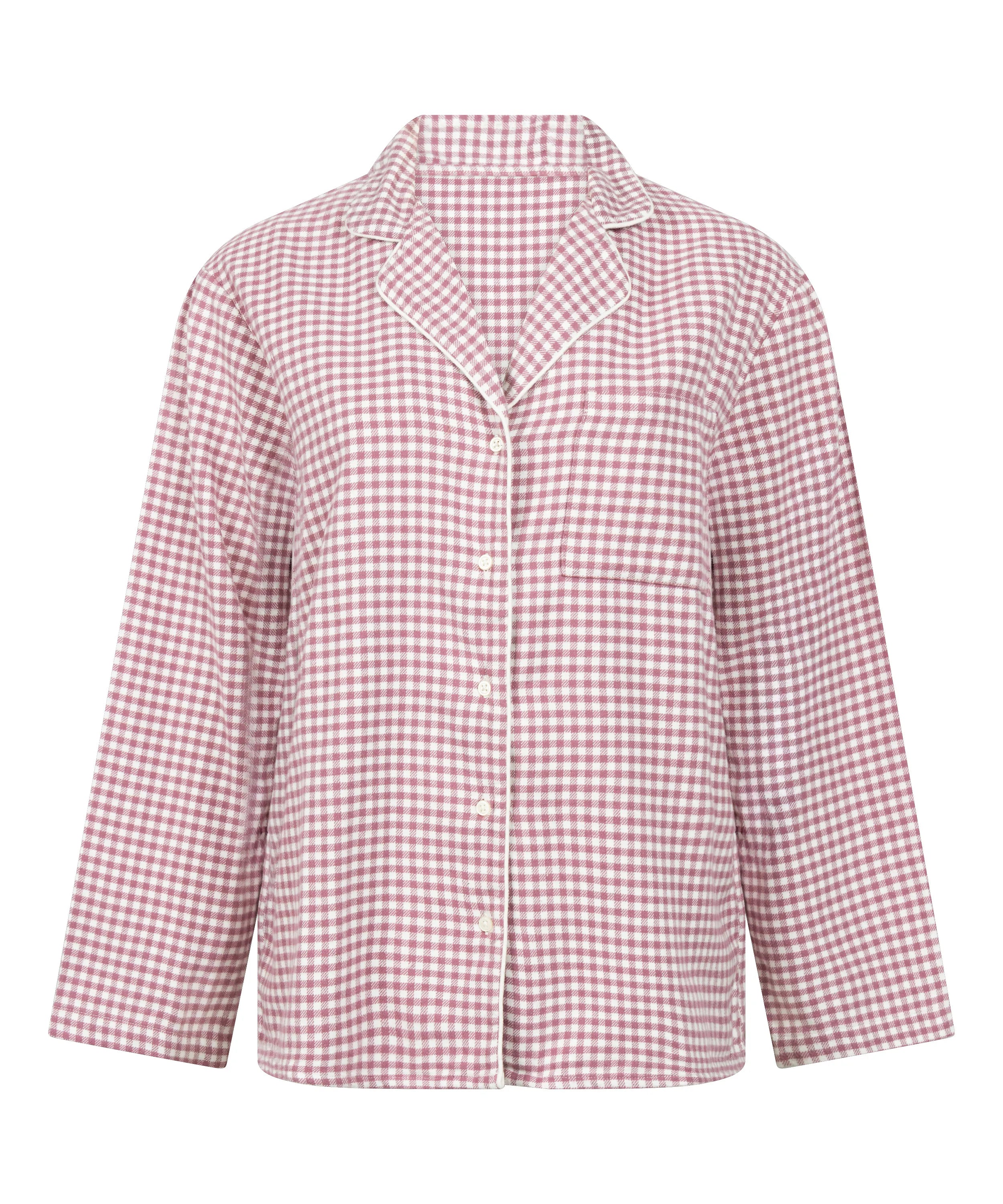 Hunkemoller_Purple_Essentials Flannel Pyjama Top_303679_Wistful Mauve_05