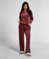 Hunkemoller_Red_Velvet Pyjama Set_303708_Red Mahogany_01