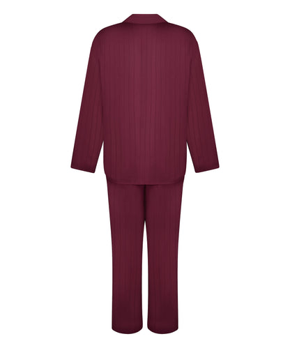 Hunkemoller_Purple_Satin Print Long Sleeve Pyjamas_303711_Fig_09