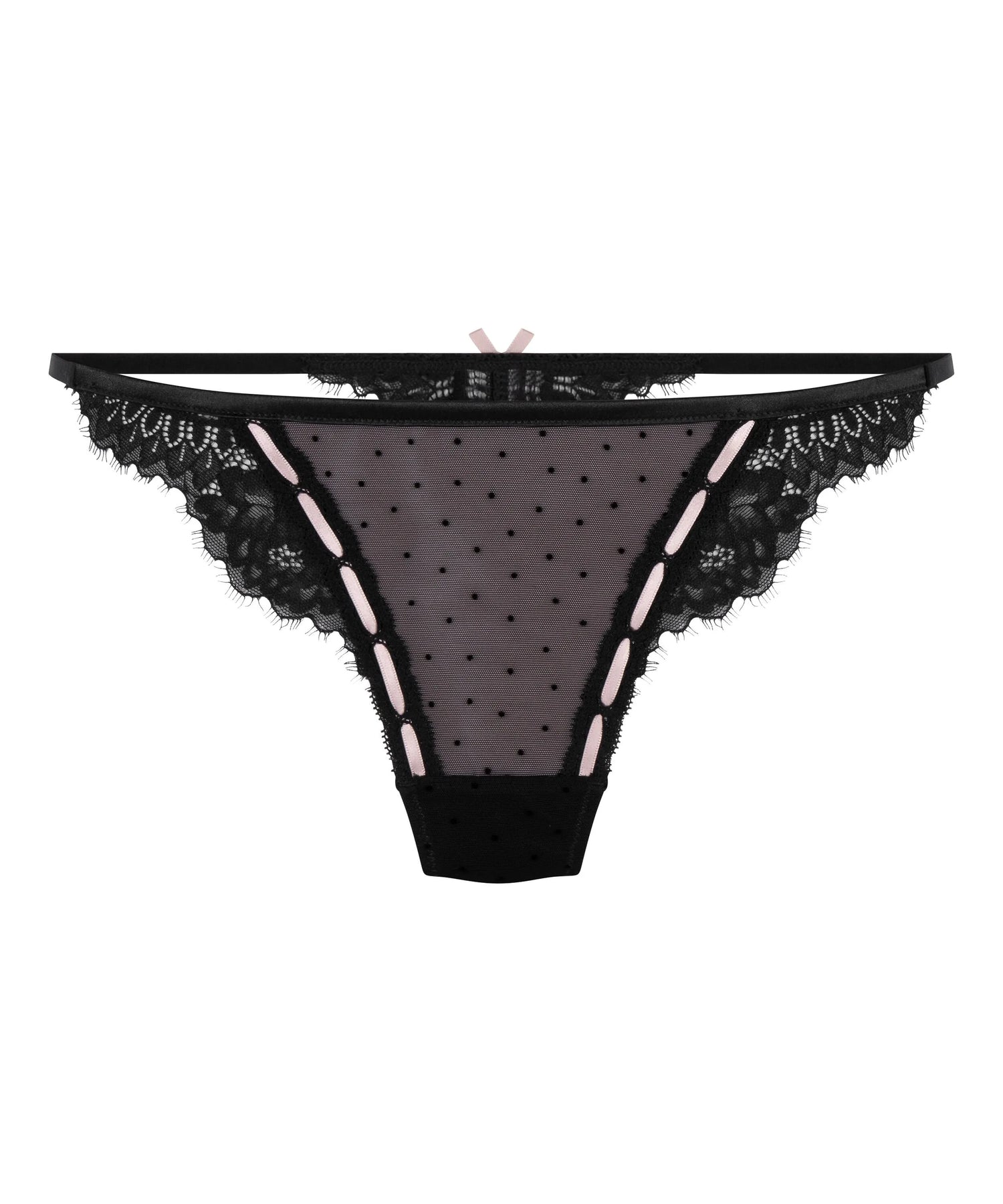 Hunkemoller Black Women Dorothy Thong SKU: 303926_Black Image 04