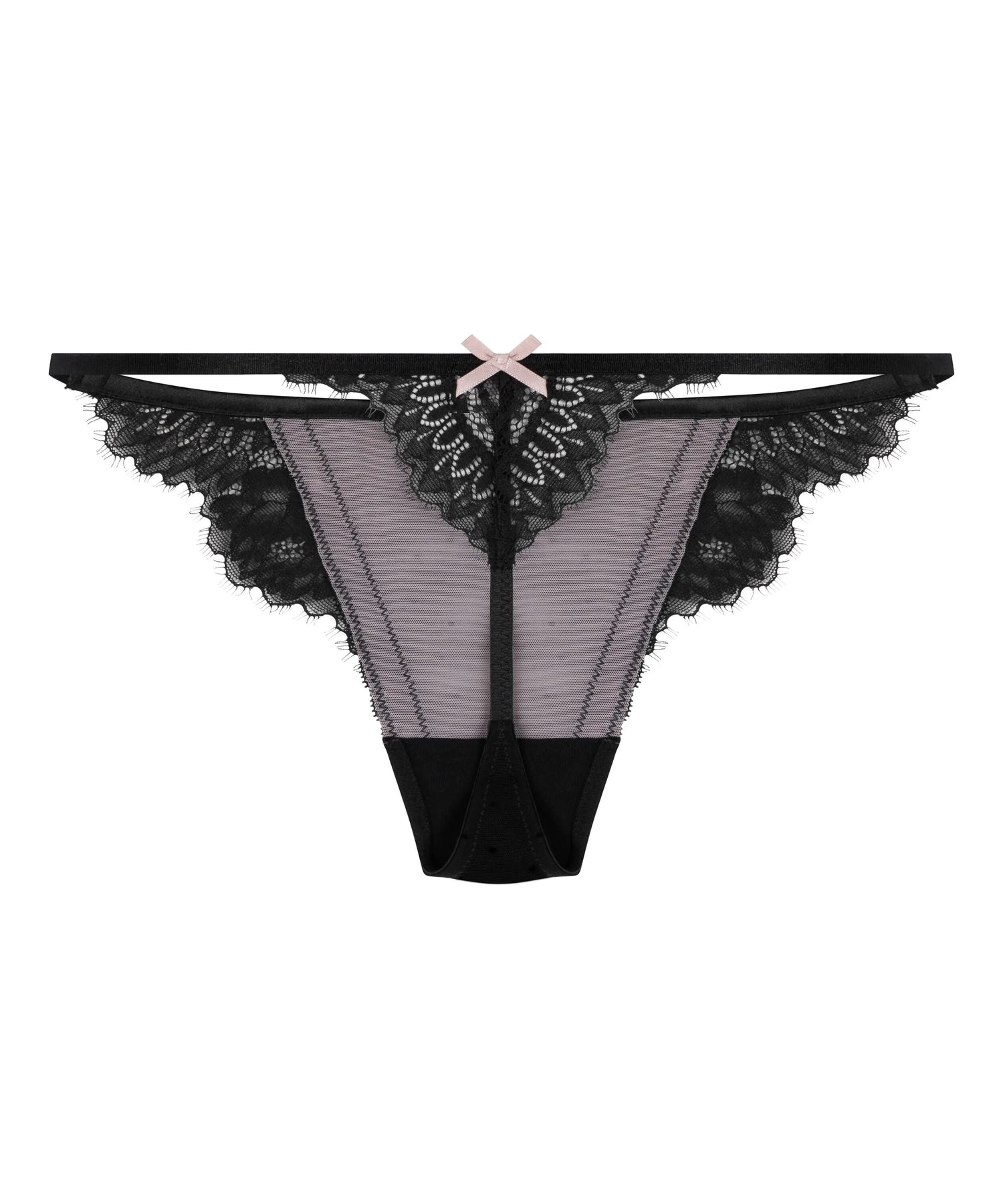 Hunkemoller Black Women Dorothy Thong SKU: 303926_Black Image 05
