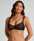 Hunkemoller Caviar Women Chelsey Non-Padded Underwired Bra in Different Cup Sizes SKU: 303940_Caviar Image 01