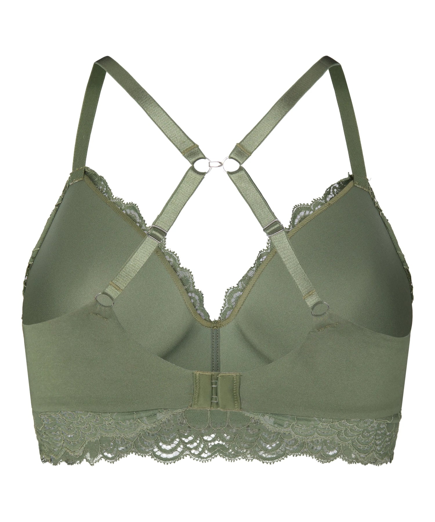 Hunkemoller Green Women Andrea Padded Non-Wired Bra SKU: 303943_Green Image 06