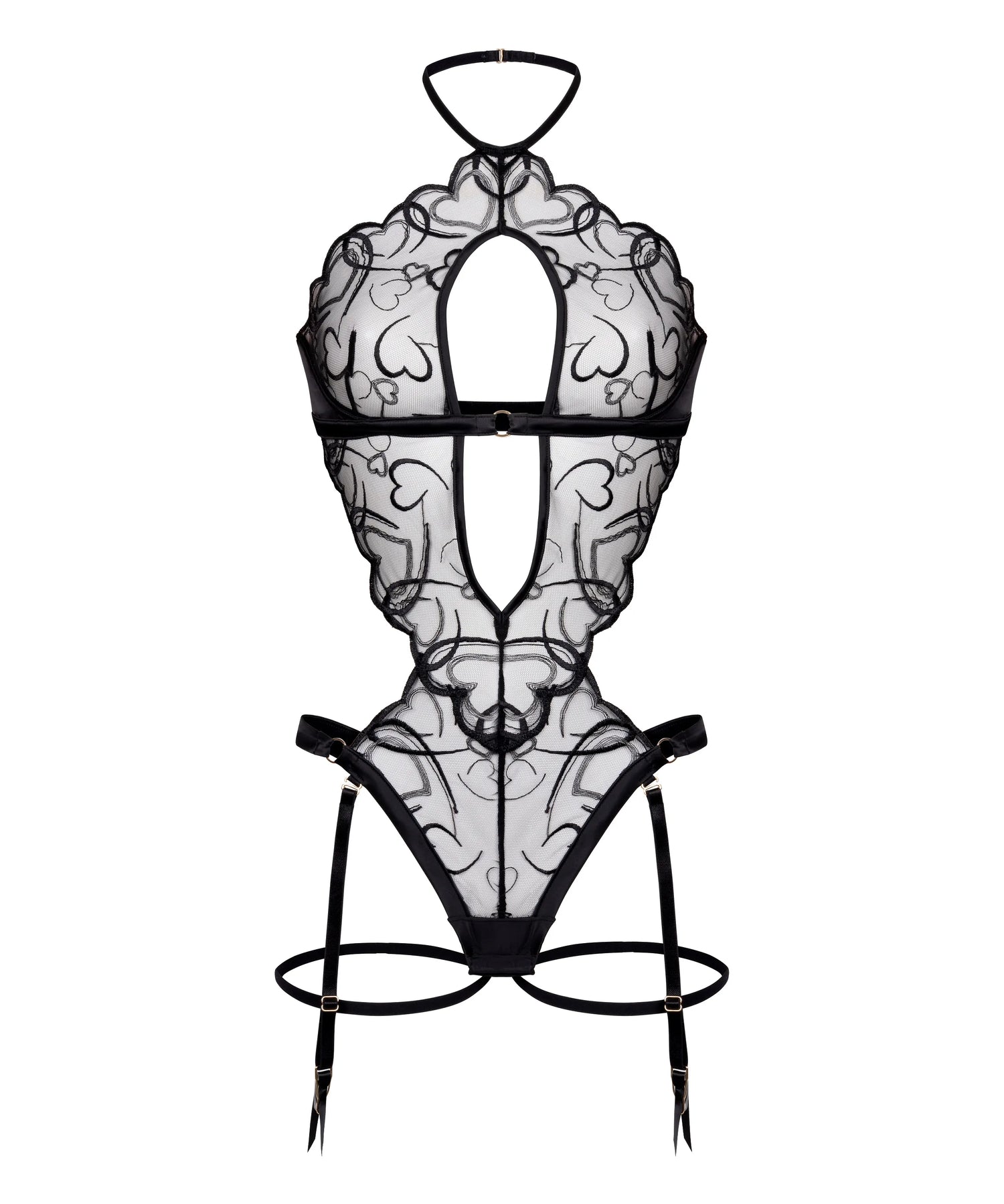 Hunkemoller Caviar Women Olivia Body SKU: 303955_Caviar Image 04