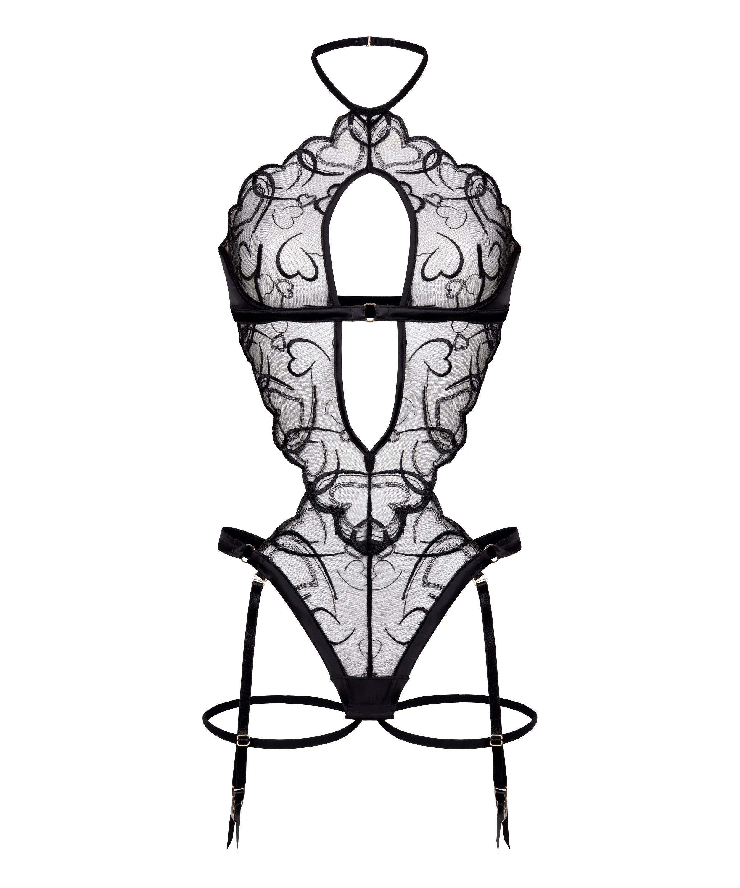 Hunkemoller Caviar Women Olivia Body SKU: 303955_Caviar Image 04