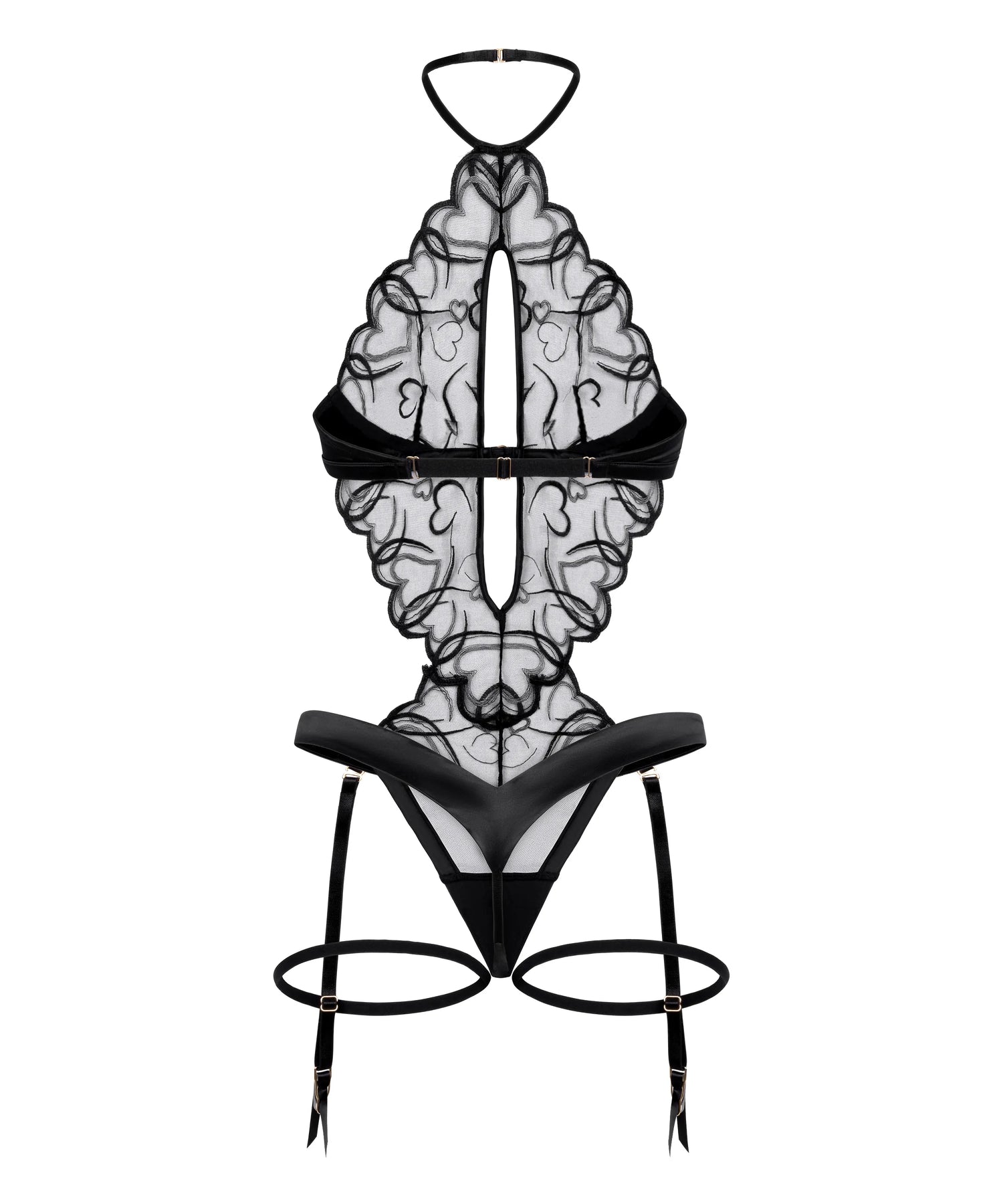 Hunkemoller Caviar Women Olivia Body SKU: 303955_Caviar Image 05