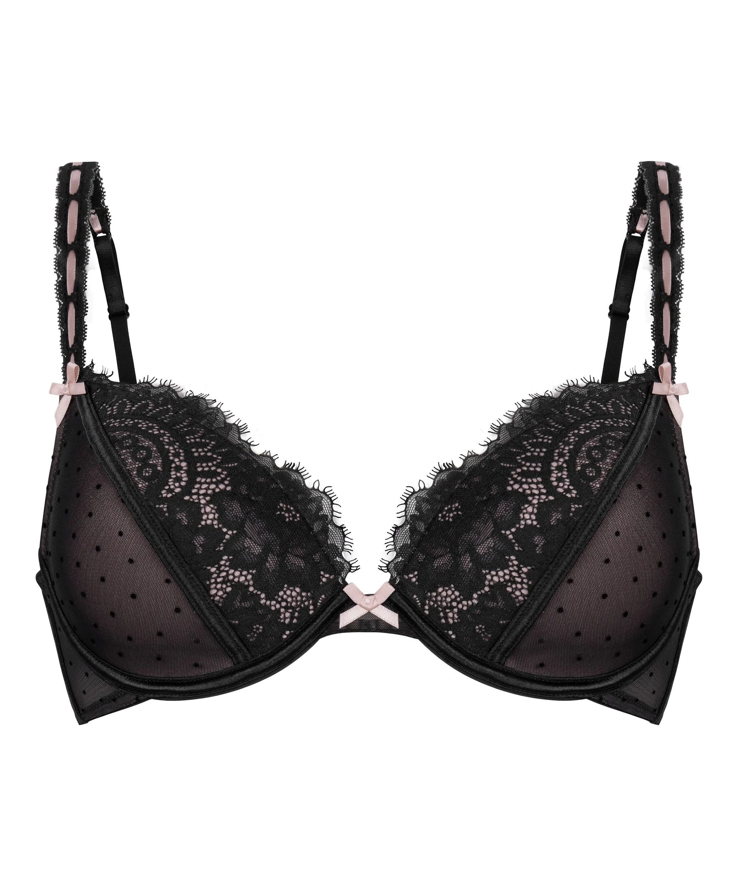 Hunkemoller Black Women Dorothy Padded Underwired Bra SKU: 303959_Black Image 05