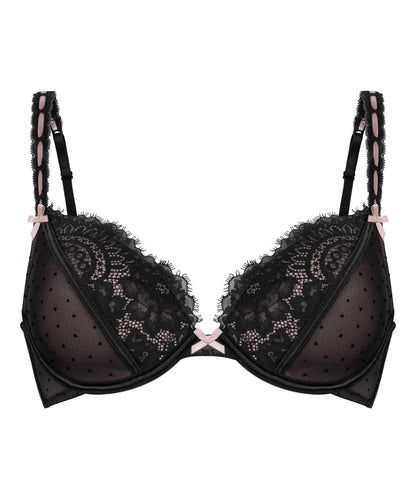 Hunkemoller Black Women Dorothy Padded Underwired Bra SKU: 303959_Black Image 05